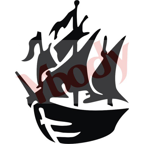 Pirate Ship Tattoo Design White Background PNG File Download High  Resolution - Etsy Hong Kong